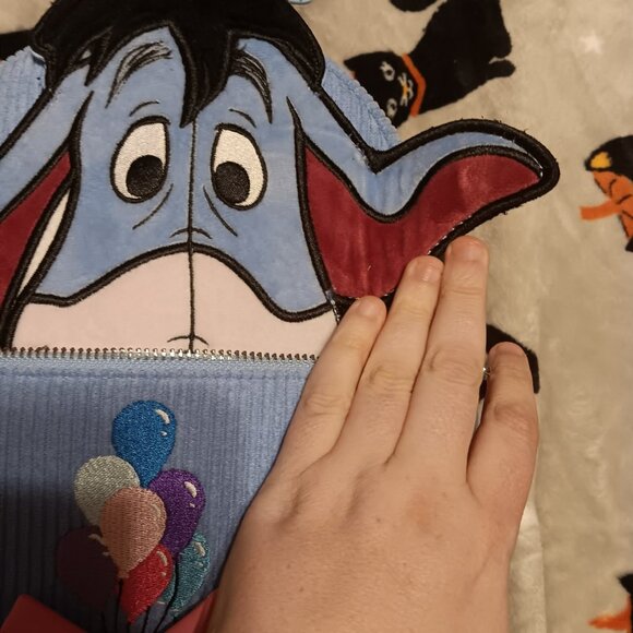 Loungefly Disney Winnie the Pooh Eeyore Peeking Corduroy Mini Backpack - Picture 2 of 4